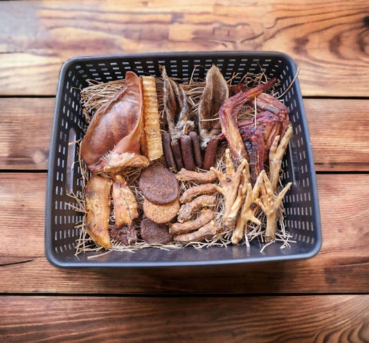 Natural treat box for small dogs